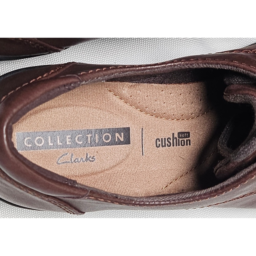 Clarks Collection Brown Leather Lace Up Oxford Shoes Women Size 5.5 US New - Picture 5 of 10